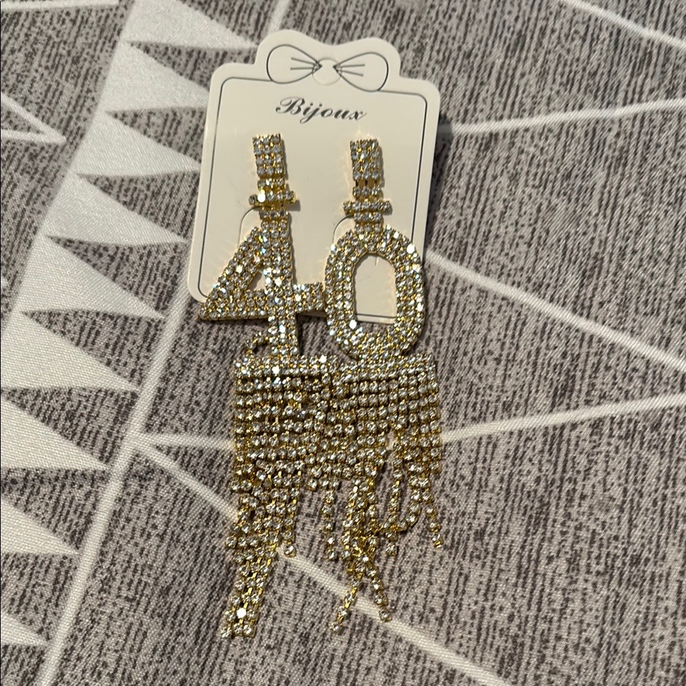 Bisjoux Gold Intricate Dangle Earrings